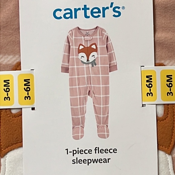 NWT Carter’s One Piece Fleece Sleepwear. - Picture 2 of 3